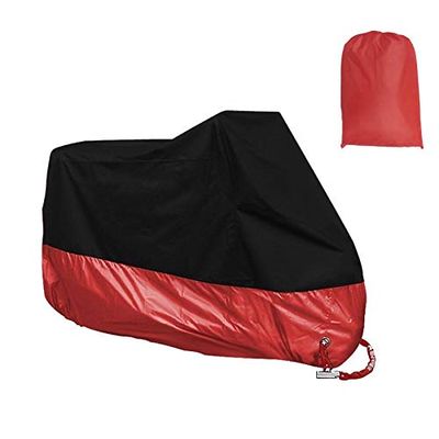 Bicycle Accessories Bike Cover Waterproof Dustproof UV Protective Outdoor Moto Scooter Bike Rain Cover Bicycle Protective Gear Bike Parts (Color : Red, Size : X-Large)