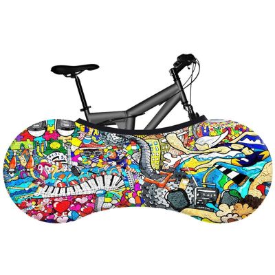 SJHY Bicycle Accessories Bicycle Indoor Dust Cover Elastic Fabric 26-29" Road Bike Cover Bicycle Accessories Bike Parts (Color : B)