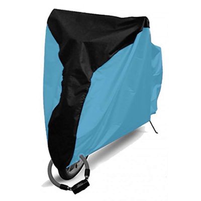 Bicycle Accessories Dust Rain Cover,Outdoor Waterproof Dustproof Bicycle Cover UV Protective Bicycle Cover Cycling Bike Protector Cycling Accessory Bike Parts (Color : Light Blue, Size : Small)