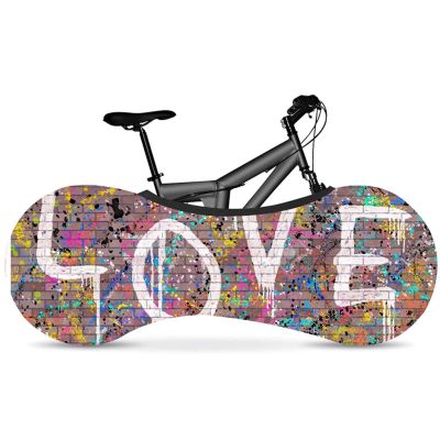 SJHY Bicycle Accessories 26"-28" Elastic Bicycle Indoor dust Cover Elastic Fabric Bicycle tire Cover 700c Road Bike Accessories Bike Parts (Color : 2)