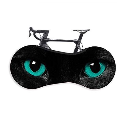 Bicycle Accessories Bike Protector Cover,Mountain Road Bicycle Protective Gear Anti-Dust Wheels Frame Cover Scratch-Proof Tires Bike Accessories Bike Parts (Color : Cat, Size : S 24 26)