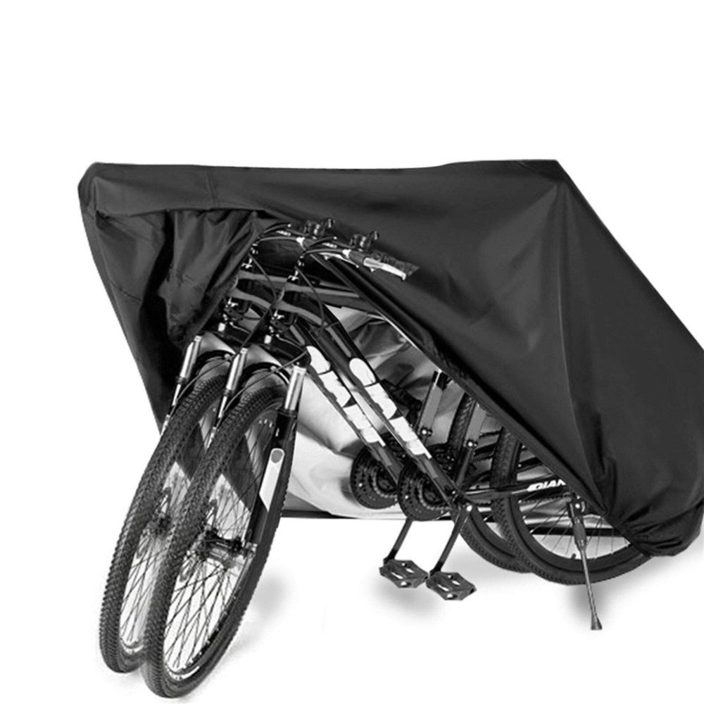 SJHY Bicycle Accessories Bike Cover Storage Waterproof Outdoor Electric Bicycle Rain Cover Tarp Dustproof UV Protective(2 Bikes Bike Parts