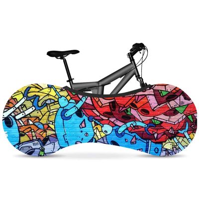 SJHY Bicycle Accessories 26"-28" Elastic Bicycle Indoor dust Cover Elastic Fabric Bicycle tire Cover 700c Road Bike Accessories Bike Parts (Color : 6)