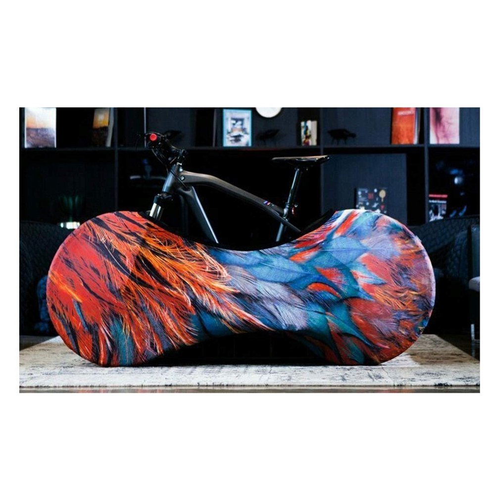 SJHY Bicycle Accessories 26 inch Bicycle dustproof Sunscreen tire Protection Cover Mountain Road Bike Indoor Storage Cover Elastic Bicycle dust Cover Bike Parts (Color : 8)