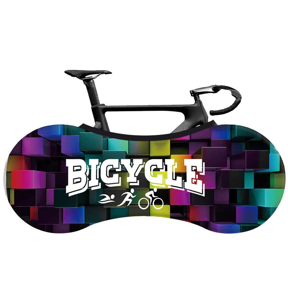SJHY Bicycle Accessories Bicycle dust Cover 26 inch,Bicycle dustproof Sunscreen tire Protection Cover Mountain Road Bike Indoor Storage Cover Elastic Bike Parts (Color : 082)