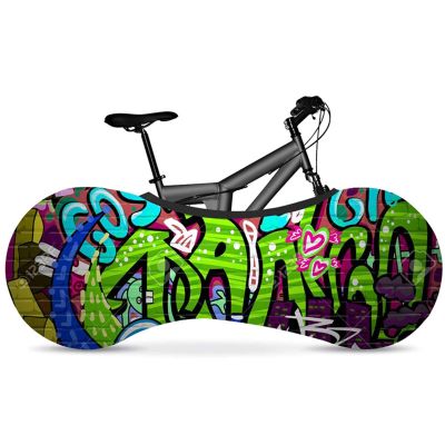 SJHY Bicycle Accessories 26"-28" Elastic Bicycle Indoor dust Cover Elastic Fabric Bicycle tire Cover 700c Road Bike Accessories Bike Parts (Color : 1)
