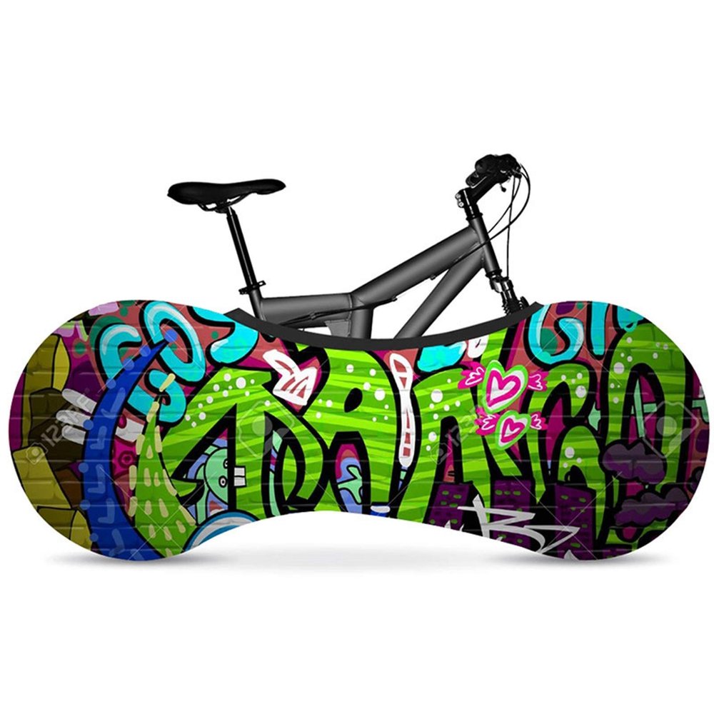SJHY Bicycle Accessories 26"-28" Elastic Bicycle Indoor dust Cover Elastic Fabric Bicycle tire Cover 700c Road Bike Accessories Bike Parts (Color : 1)