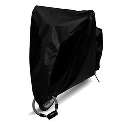 Bicycle Accessories Dust Rain Cover,Outdoor Waterproof Dustproof Bicycle Cover UV Protective Bicycle Cover Cycling Bike Protector Cycling Accessory Bike Parts (Color : All Black, Size : Medium)