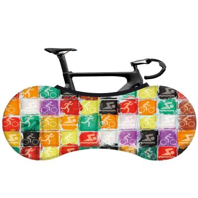 SJHY Bicycle Accessories Bicycle dust Cover 26 inch,Bicycle dustproof Sunscreen tire Protection Cover Mountain Road Bike Indoor Storage Cover Elastic Bike Parts (Color : 091)