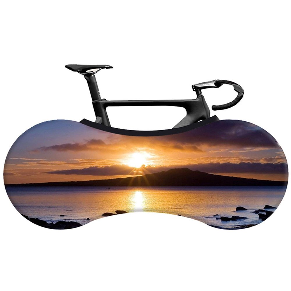 Bicycle Accessories Bike Cover High-tech Elastic Milk Silk Fabric Road Bike Indoor Dust Cover 26-29 Bicycle Accessories Bike Parts (Color : 5)