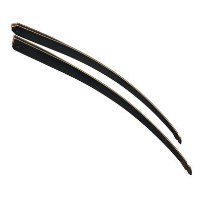 ZSHJGJR 60 Inch Black Hunter Taken Down Longbow Limbs Replacement Bow Limbs Only for Right Handed and Left Handed 30lbs-60lbs (Right Hand, 55lbs)
