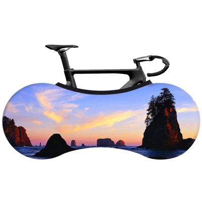 Bicycle Accessories Bike Cover High-tech Elastic Milk Silk Fabric Road Bike Indoor Dust Cover 26-29 Bicycle Accessories Bike Parts (Color : 3)