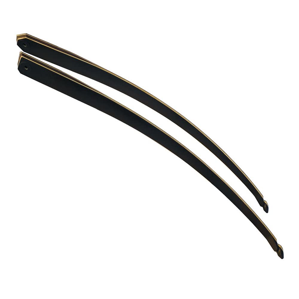 ZSHJGJR 60 Inch Black Hunter Taken Down Longbow Limbs Replacement Bow Limbs Only for Right Handed and Left Handed 30lbs-60lbs (Left Hand, 55lbs)