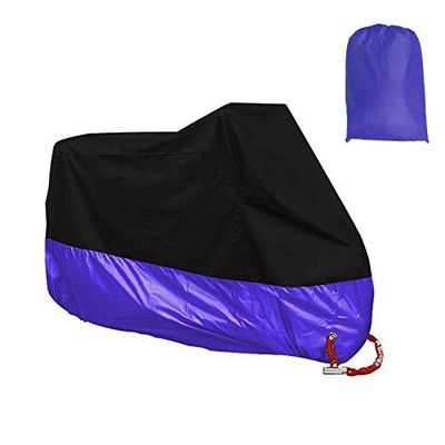 Bicycle Accessories Bike Cover Waterproof Dustproof UV Protective Outdoor Moto Scooter Bike Rain Cover Bicycle Protective Gear Bike Parts (Color : Purple, Size : XXXXL)