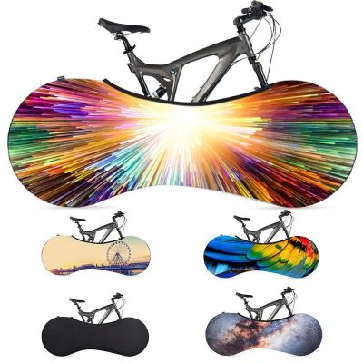 SJHY Bicycle Accessories Bike Protector Cover 26-28 Inch Bicycle Anti-dust Wheels Frame Cover Scratch-Proof Storage Bag Bike Accessories Bike Parts (Color : Black)