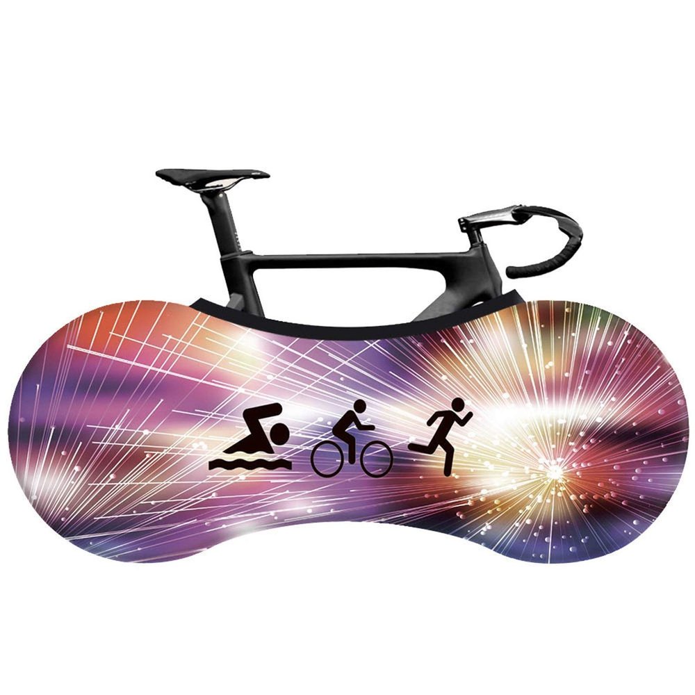 SJHY Bicycle Accessories Bicycle dust Cover 26 inch,Bicycle dustproof Sunscreen tire Protection Cover Mountain Road Bike Indoor Storage Cover Elastic Bike Parts (Color : 086)