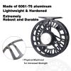 Maxcatch AVID PRO Fly Fishing Reel with CNC-machined Aluminum Body Super Large Arbor Design-3/5, 5/7, 7/9, 9/11 Weights (Black, 3/5wt) view 2
