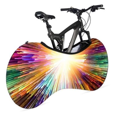 SJHY Bicycle Accessories Bike Protector Cover 26-28 Inch Bicycle Anti-dust Wheels Frame Cover Scratch-Proof Storage Bag Bike Accessories Bike Parts (Color : Colorful Light)