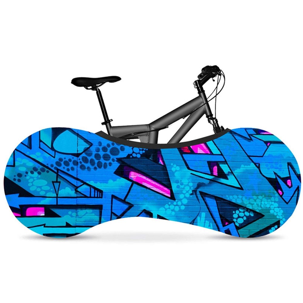 SJHY Bicycle Accessories 26"-28" Elastic Bicycle Indoor dust Cover Elastic Fabric Bicycle tire Cover 700c Road Bike Accessories Bike Parts (Color : 5)