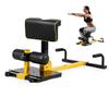 DORTALA 8-in-1 Multifunctional Squat Machine Deep Sissy Squat, Push Up Abs Workout Home Gym Fitness Equipment, Home Gym Body Trainer, Yellow + Black view 1
