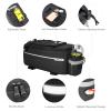 MOSISO Bike Rack Bag, Waterproof Bike Trunk Cooler Pouch Insulated Bicycle Rear Seat Pouch Cycling Backseat Storage Cargo Luggage Saddle Shoulder Bag, Black view 4