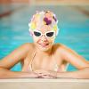 FAVOMOTO Colorful Large Size 3D Floral Petal Swim Cap for Women - Floral Caps Unique Design for Ear Hair Protection in Water Activities Ideal for Swimming Beach view 3