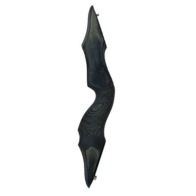 ZSHJGJR 30-60lbs Black Hunter Taken Down Longbow Wooden Riser Replacement Bow Handle Only for Right Handed and Left Handed American Longbow (Left Hand)