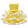 Baby Girl Baptism Christening Ball Gown Dresses Toddler Wedding Bridesmaid Family Photos Shoot Christmas Easter Lace Tutu Dress 18M 24M Yellow 100 view 3