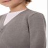 SMINLING Pinker Boys School Uniform Cardigan Sweater V-Neck Soft Cotton Clothing(Grey,9-10 Years) view 3