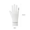 Summer Driving Gloves Women Anti-UV Protection Sunscreen Touchscreen Cooling Mesh Breathable Gloves Cycling Riding Full Palm Sport Non-Slip Grip Motorcycle Golf Mittens (Grey with 2 Fingers flip) view 3
