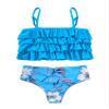 iiniim Kids Girls Flounce Ruffled 2 Piece Bikini Tankini Swimsuit Bathing Suit Camisole Top Bottoms Blue 14 view 1