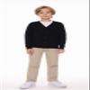 SMINLING Pinker Boys School Uniform Cardigan Sweater V-Neck Soft Cotton Clothing(Black,8-9 Years) view 3
