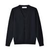 SMINLING Pinker Boys School Uniform Cardigan Sweater V-Neck Soft Cotton Clothing(Dark Navy,9-10 Years) view 1