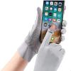 ITODA Summer Driving Gloves Men Anti-UV Protection Sunscreen Touchscreen Cooling Mesh Breathable Gloves Cycling Riding Full Palm Sport Non-Slip Grip Motorcycle Golf Mittens (Grey with 2 Fingers flip) view 3