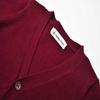 SMINLING Pinker Boys School Uniform Cardigan Sweater V-Neck Soft Cotton Clothing(Burgundy,7-8 Years) view 3
