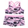 Freebily Kids Girls Camouflage Two Pieces Swimsuit Racer Back Boyshorts Dance Outfits Camouflage Pink 16 view 3