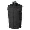 Cutter & Buck Men's Black Arizona Cardinals Big & Tall Stealth Full-Zip Vest view 1