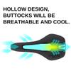 WALGUN Comfortable Bike Saddles Cushion Pad Men Women for Road / MTB Mountain Bike Waterproof Hollow Racing Soft Bicycle Seat (Black Text) view 3