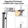 SAN LIKE Telescoping Tarp Poles Adjustable Tent Poles for Tarp Canopy Awning Shelter Backpacking Hiking - (Adjustable Length - Steel Increase Thinckness) view 3
