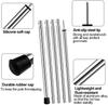 SAN LIKE Telescoping Tarp Poles Adjustable Tent Poles for Tarp Canopy Awning Shelter Backpacking Hiking - (Adjustable Length - Steel Increase Thinckness) view 4