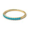 Gemsonclick Natural Turquoise Eternity Stacking Engagement Ring Gold Plated December Birthstone Vintage Style Promise Band Ring Jewelery Size4 view 3