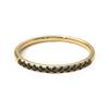 Gemsonclick Natural Smoky Quartz Eternity Stacking Engagement Ring Gold Plated Gemstone Vintage Style Promise Band Ring Jewelery Size8 view 2