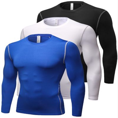 Compression Shirt Men Long Sleeve Thermal Workout Shirts Athletic Basketball Base Layer Undershirts Sports Top