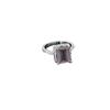 Gemsonclick Natural-Rose Quartz Emerald Cut Engagement Ring 925 Sterling Silver Halo Proposal Ring Gemstone Jewelry For Gifts Available in Size 9 view 4