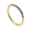 Gemsonclick Mystic Quartz Eternity Stacking Engagement Ring Gold Plated August Birthstone Vintage Style Promise Band Ring Jewelery Size5 view 1