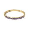 Gemsonclick Mystic Quartz Eternity Stacking Engagement Ring Gold Plated August Birthstone Vintage Style Promise Band Ring Jewelery Size5 view 2