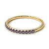 Gemsonclick Mystic Quartz Eternity Stacking Engagement Ring Gold Plated August Birthstone Vintage Style Promise Band Ring Jewelery Size5 view 3