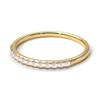Gemsonclick Natural Rose Quartz Eternity Stacking Engagement Ring Gold Plated Gemstone Vintage Style Promise Band Ring Jewelery Size7 view 3