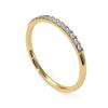 Gemsonclick Created Cubic Zircon Eternity Stacking Engagement Ring Gold Plated June Birthstone Vintage Style Promise Band Ring Jewelery Size5 view 1