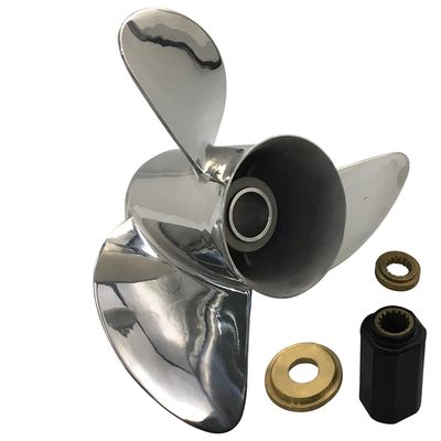 CAPTAIN Propeller 13 3/4x21 Fit Suzuki Outboard Engine DT150HP 150S DT175HP DT200HP DT225HP 15 Tooth Spline SS13-3400-021 Stainless Steel